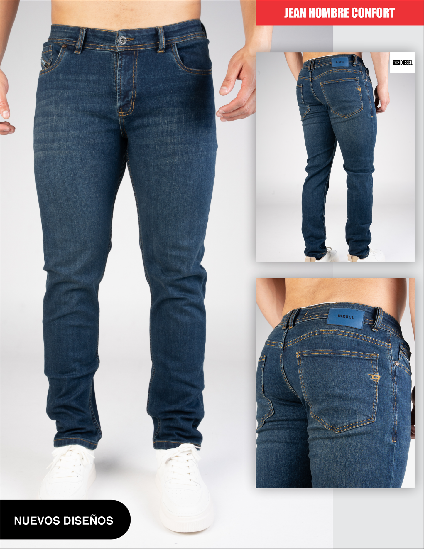 Jeans  hombre premium dsl Azul oscuro