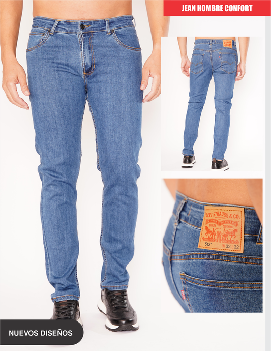 Jeans  hombre premium Levis Strauss Azul Ice