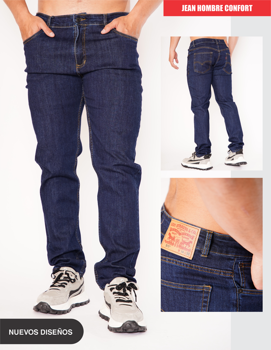 Jeans  hombre premium Levis Strauss Azul Ice Petroll