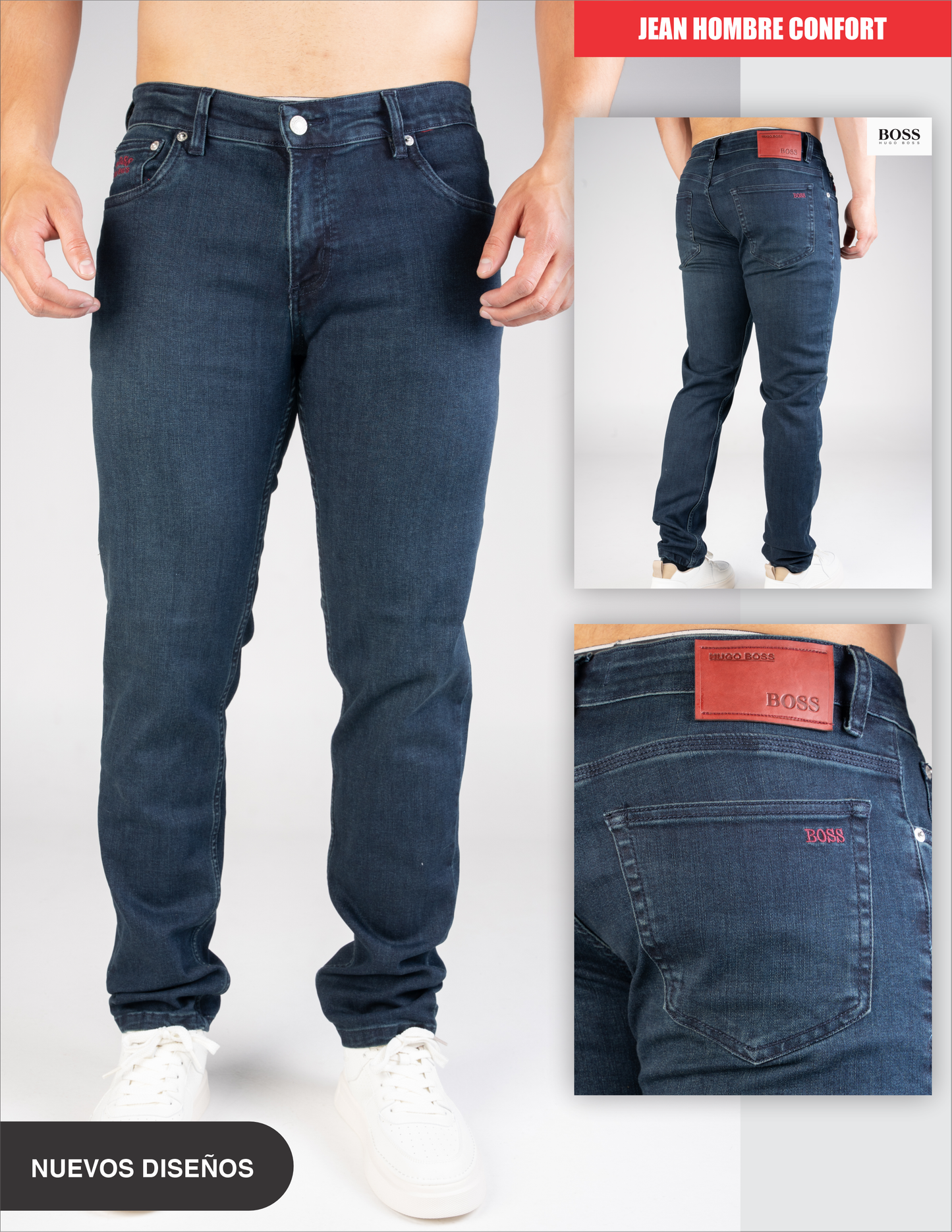 Jeans  hombre premium Hugo Boss Azul Petrol