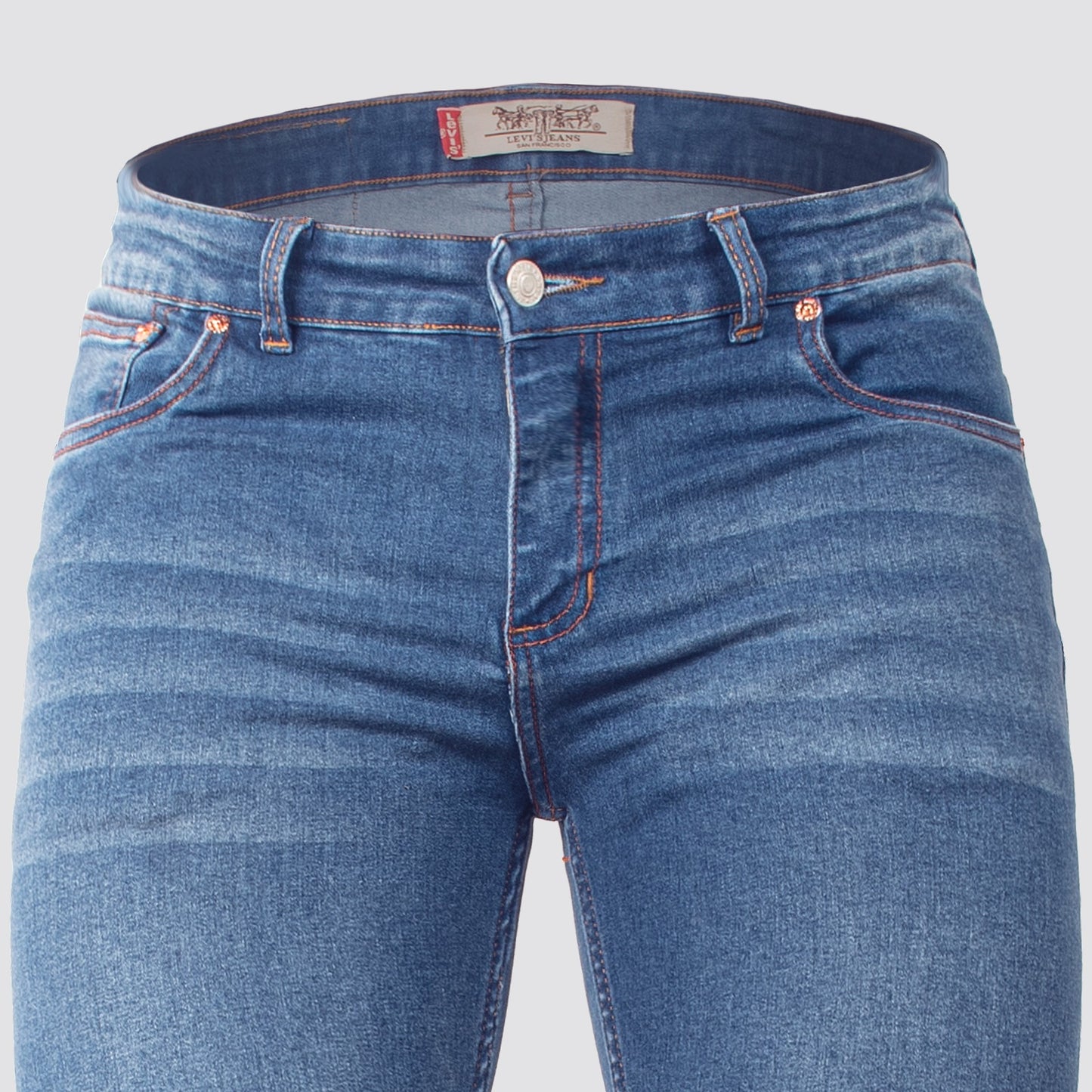 Jeans  hombre premium Lv azul medio