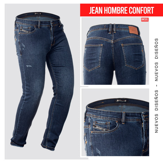 Jeans  hombre premium dsl Azul Medio Oscuro