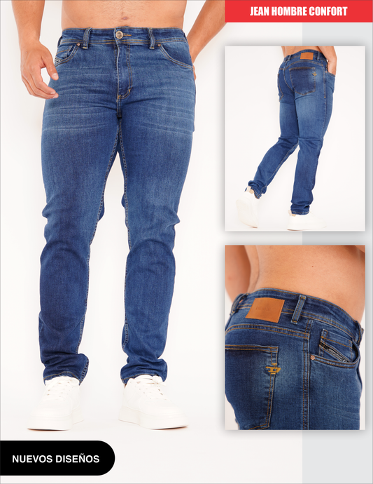 Jeans  hombre premium dsl Azul Medio